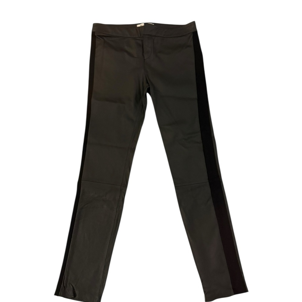 BB Dakota Wilson’s Dark Real Leather Trouser Pants Sz 8 NWT